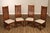 Custom Quality Benchmade Set of Four Figured Cherry Spindle Back Side Chairs