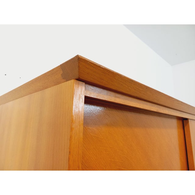 Wood Vintage Wardrobe in Oak, 1960s For Sale - Image 7 of 16