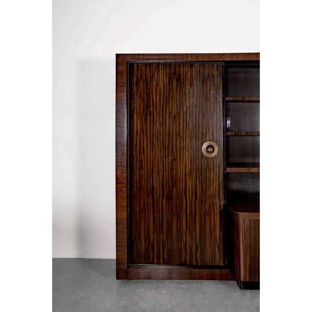 Art Deco Cabinet in Makassar by Bruno Paul for Veb Hellerau, 1930s For Sale - Image 9 of 18