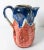 19th Century Japanese Sumida Gawa Ban-Ni Pottery Pitcher With Flowers For Sale - Image 4 of 10