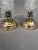 Mid-Century Modern Vintage Bubble Lamps on Gold Bases, 1970s For Sale - Image 3 of 6