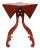 Baker Furniture Georgian Mahogany Handkerchief Drop Leaf Side Table For Sale
