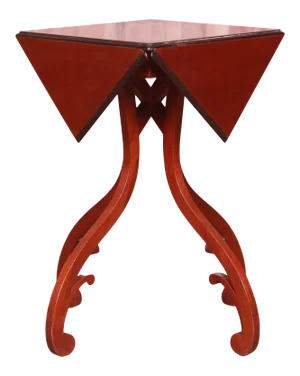Baker Furniture Georgian Mahogany Handkerchief Drop Leaf Side Table