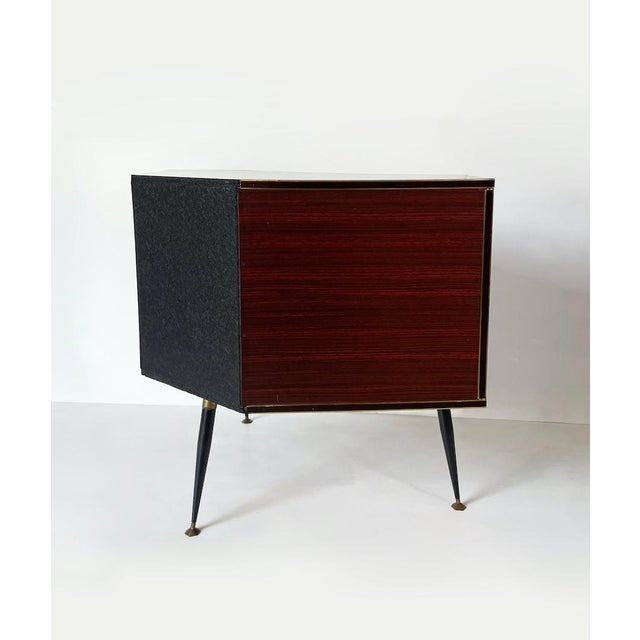 Metal Vintage Bar Cabinet with Revolving Interior, 1950s For Sale - Image 7 of 14