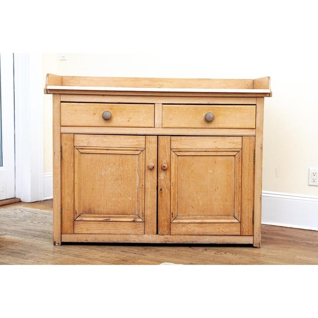 Antique Marble Top Pine Dry Sink For Sale In New York - Image 6 of 8