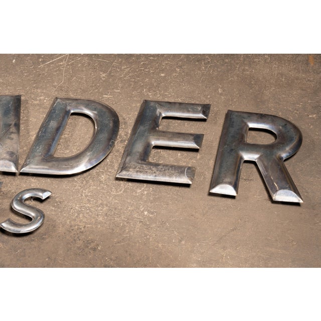 Mid 20th Century Vintage Industrial Welding Supply Storefront Lettering Set For Sale - Image 5 of 9