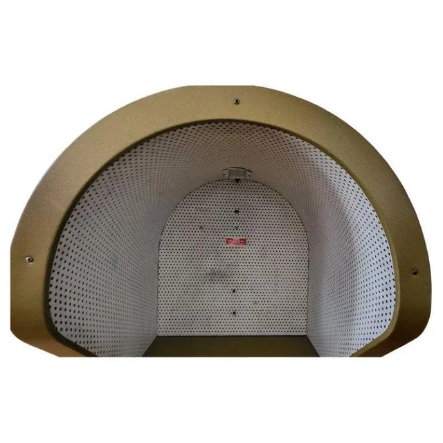 Metal French Soundproofed Phone in Gold Metal from Otelec, 1970 For Sale - Image 7 of 9