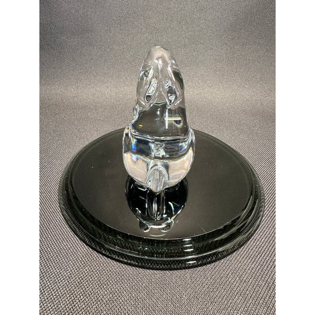 2000 - 2009 Retired Baccarat Seated Rabbit No#762520 Crystal Figurine For Sale - Image 5 of 7