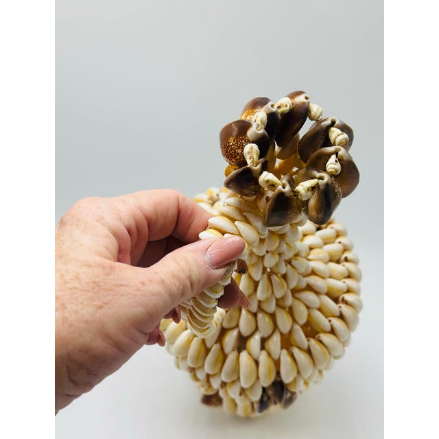 Shell Vintage Vase Made of Shells For Sale - Image 7 of 8