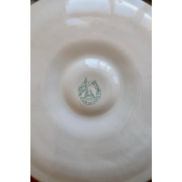 Ceramic Vintage Oyster Plates in Blue-Grey Gradient Earthenware from Moulin Des Loups, 1970s, Set of 6 For Sale - Image 7 of 8