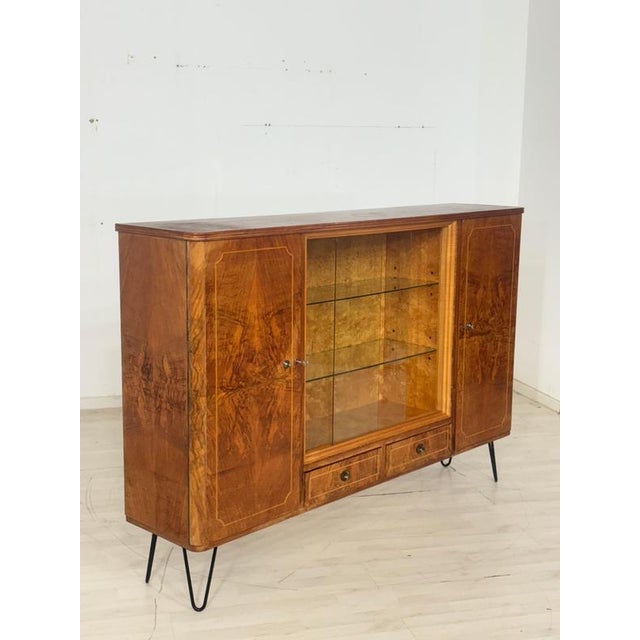 Vintage Highboard or Display Cabinet For Sale - Image 4 of 11