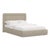 Stoffer Home x Cloth & Company Marisa Platform Bed in Jane Stripe Burlap - California King For Sale