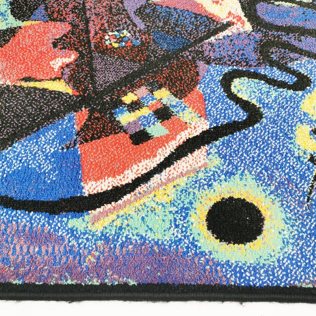 1980s Vintage Rug with Composition by Wassily Kandinsky, Germany, 1980s For Sale - Image 5 of 14