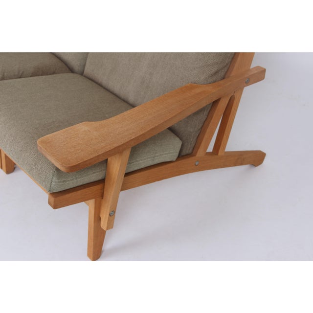 GE375 Modular Sofa in Oak by Hans J. Wegner for Getama, 1970s, Set of 4 For Sale - Image 4 of 16