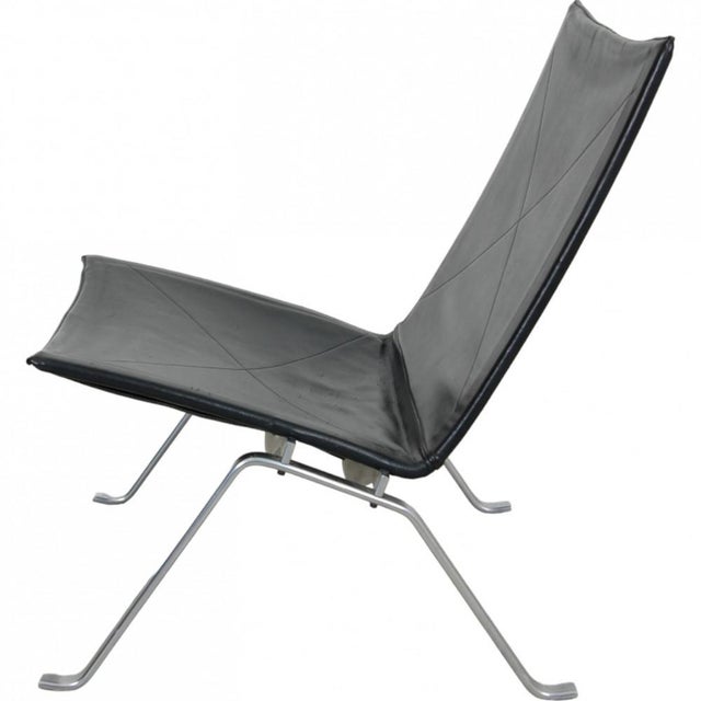 Pk22 Chair in Black Leather by Poul Kjærholm for Kold Christensen, 1970s For Sale - Image 4 of 14