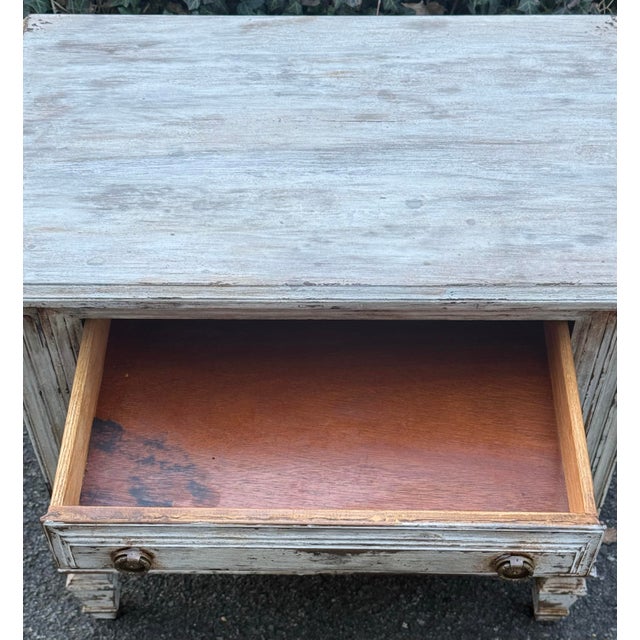 Mid 20th Century Hand Painted Gustavian Inspired Neoclassical Nightstands For Sale - Image 9 of 12