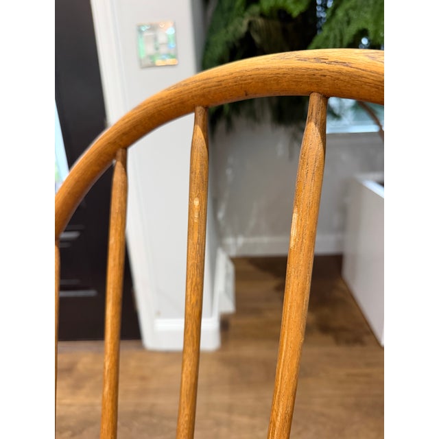 Vintage Russell Wright for Conant Ball Dining Table & Six Windsor Chairs With Two Extensions For Sale - Image 11 of 15
