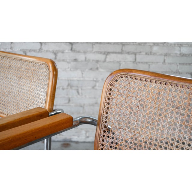 Vintage Marcel Breuer 'Cesca' Attributed Armchairs - A Pair For Sale - Image 10 of 15