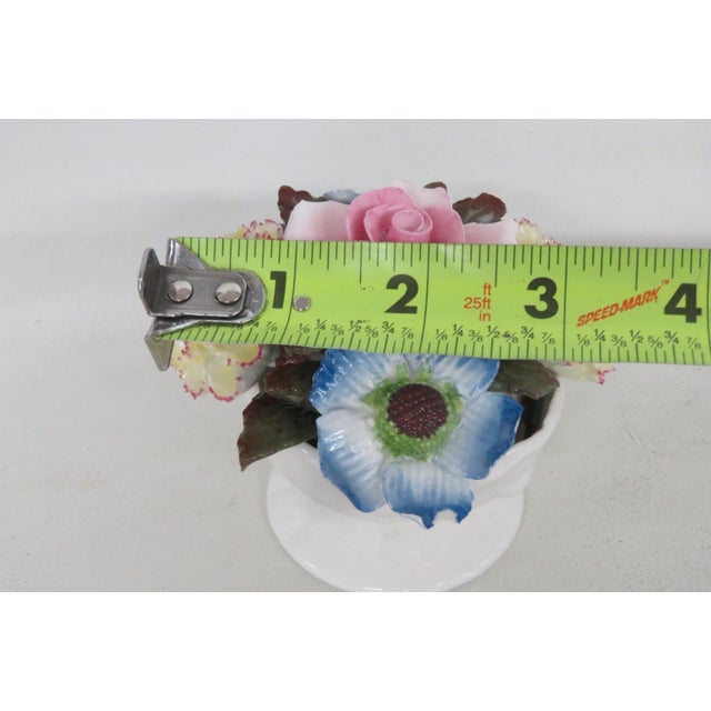 Cotsworld English Bone China Floral Arrangement Pedestal Bowl Figurine 5053b For Sale - Image 11 of 11