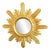Sunburst Mirror in Gilded Wood, 1980s For Sale