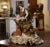 Bring romantic Italian elegance to a console, mantel, or center table with this large hand-painted porcelain figural group...