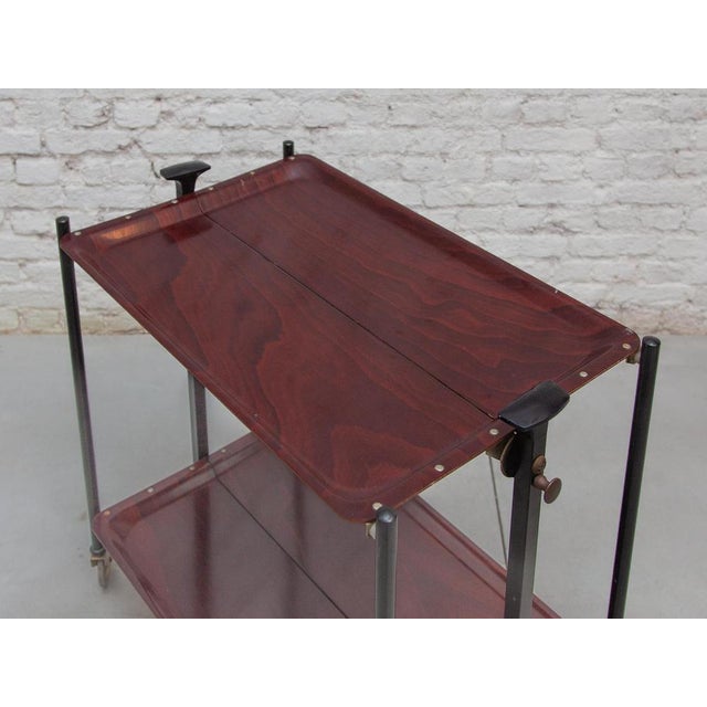 Folding Serving Bar Cart from Bremshey & Co, 1960s For Sale - Image 9 of 10