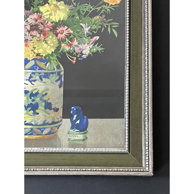Vintage Floral Watercolor Still Life Art Print For Sale - Image 4 of 11