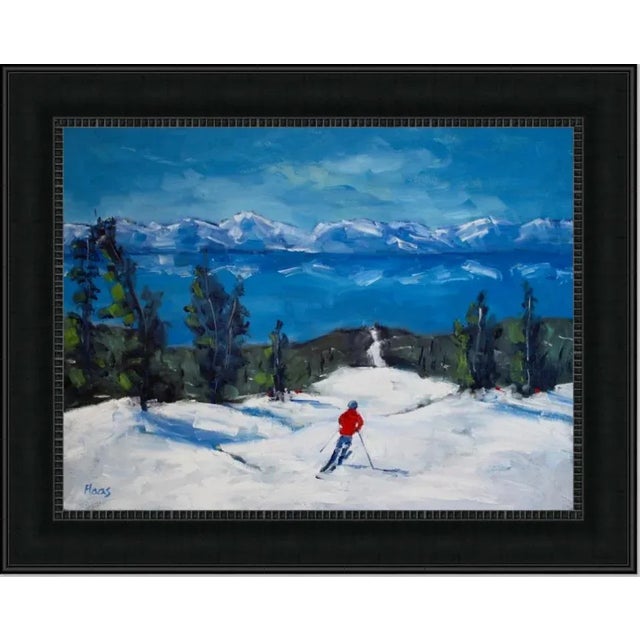 Winterscapes — Diamond Peak Run Original Oil on Gallery Wrapped Canvas For Sale - Image 11 of 11
