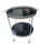 French Hollywood Regency Nickel Bar Cart With Black Formica Trays – Mid Century 2-Tier Trolley For Sale - Image 10 of 11