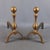 Italian Iron and Brass Fireplace Andirons, 20th Century, Set of 2 For Sale - Image 16 of 16