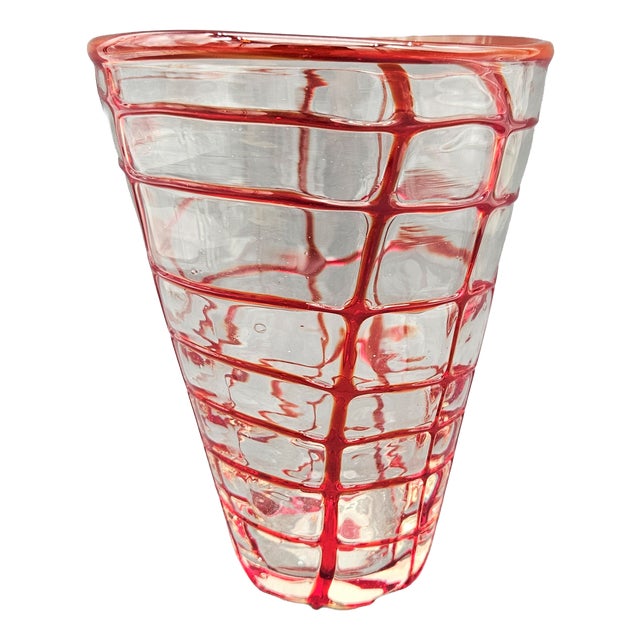 Vintage Murano Vase by Venini, 1950s For Sale