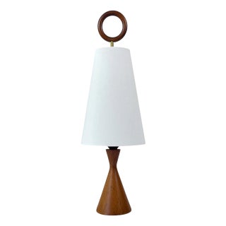 Mid-Century Teak Table Lamp, Sweden, 1960s For Sale