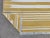 Yellow Handmade Cotton Rug, Yellow And White Striped and Cream Fringe - 6'x9' For Sale - Image 8 of 10