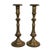 Antique Brass Candlesticks With Patina 15” - A Pair For Sale - Image 6 of 13