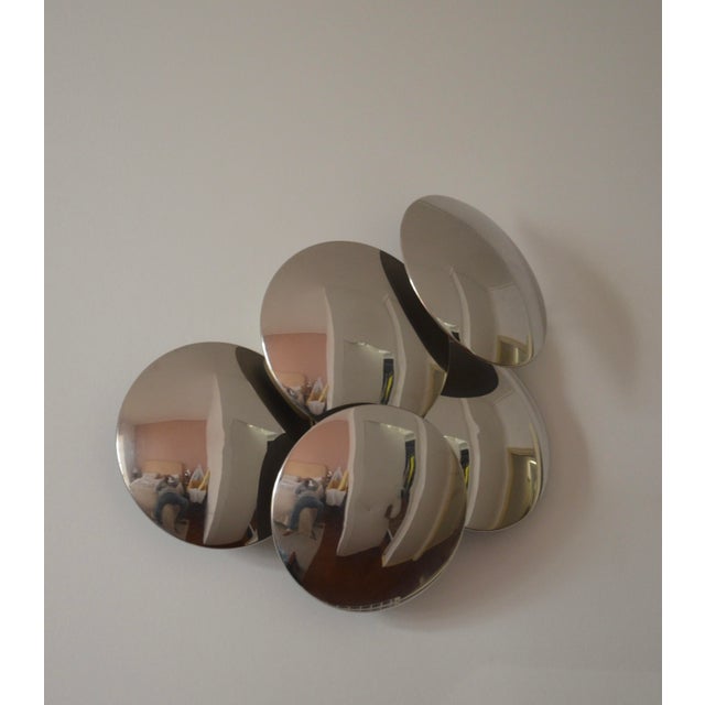 Large Chrome Model 340/5 5-Disc Wall Sconce from Reggiani, Italy, 1970s For Sale - Image 15 of 18