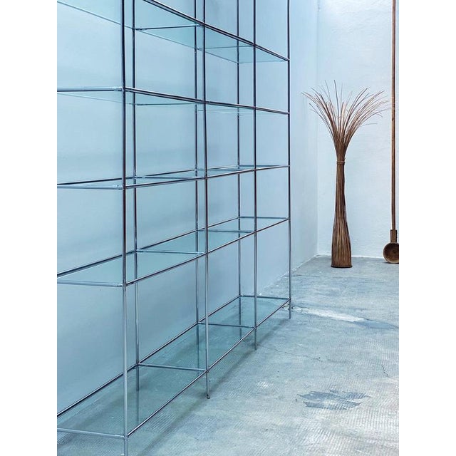 Abstracta Modular Shelf in Chrome and Glass by Poul Cadovious for Royal System, 1960s For Sale - Image 11 of 13