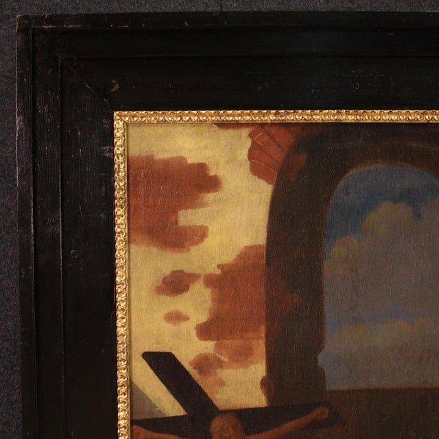 Flemish Artist, Saint Jerome in His Study, 1630, Oil on Canvas, Framed For Sale - Image 15 of 16
