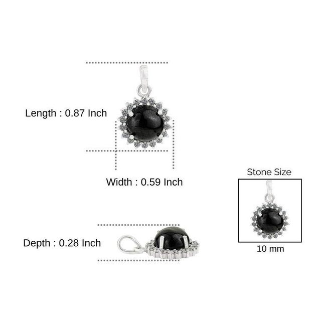 Delicate Yet Bold 5.71 Ct Black Star Pendant for Special Occasions For Sale - Image 10 of 12