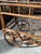 Vintage Bamboo Bar Cart With Glass Shelve & Removable Tray For Sale - Image 16 of 18