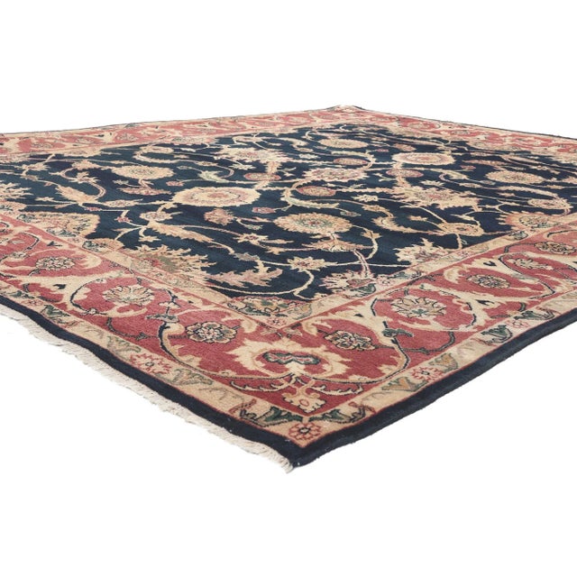 Late 20th Century Vintage Indian Rug - 07'11 X 10'01 | Chairish