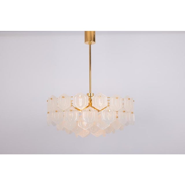Gilt Brass and Crystal Glass Chandelier from Kinkeldey, Germany, 1970s For Sale - Image 11 of 18