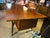 Mid 20th Century Alma Skulptura Mid Century Walnut Executive Desk, 78” Danish Modern, Cane Panel For Sale In Tampa - Image 6 of 11