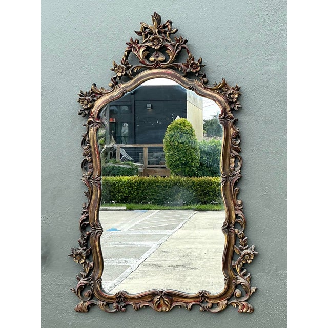 Vintage Ornate Carved Mirror For Sale - Image 12 of 12