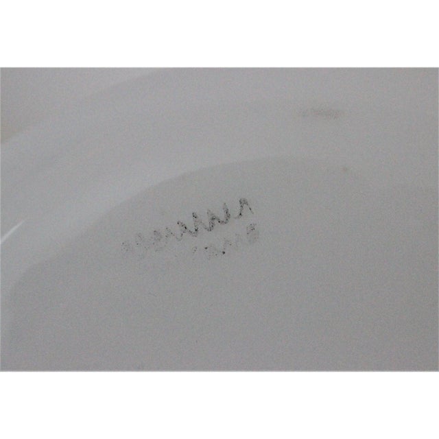 White Mid-Century Modern Venini Table Lamp White, Clear, Red Cap For Sale - Image 8 of 13