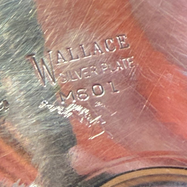 Mid 20th Century Wallace Ornate Silver Plate Ice Bucket With Glass Insulated Liner For Sale - Image 15 of 18