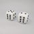 1970s. Stunning pair of big Italian dices in white marble, in excellent conditions. Made in Italy. Dimensions: 2,75 x 2,75...