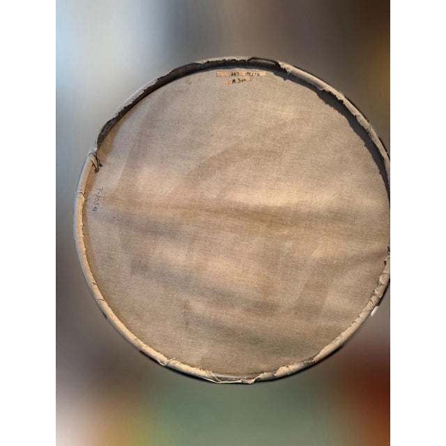 Beige Peter Proksch, Tondo, 1979, Mixed Media Painting For Sale - Image 8 of 13
