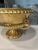 Ceramic Vintage Italian Gold Leaf Footed Urn Bowl With Blue Interior Signed & Numbered For Sale - Image 7 of 14