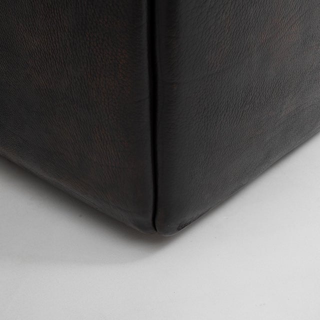 Black 1970s Swiss Leather Sofa Ds 47 Attributed to De Sede For Sale - Image 8 of 18