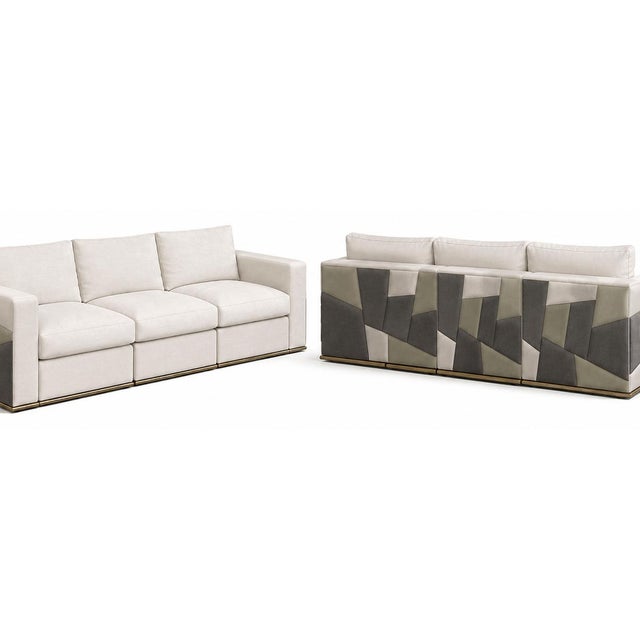 Pair of Nathan Anthony “Haus” Custom Sofas. u.s.a. 21st Century For Sale - Image 10 of 11